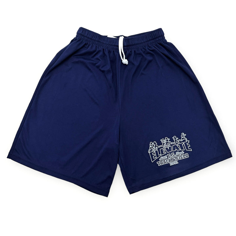 ELEVATE RUNNERS GYM SHORTS NAVY BLUE/WHITE