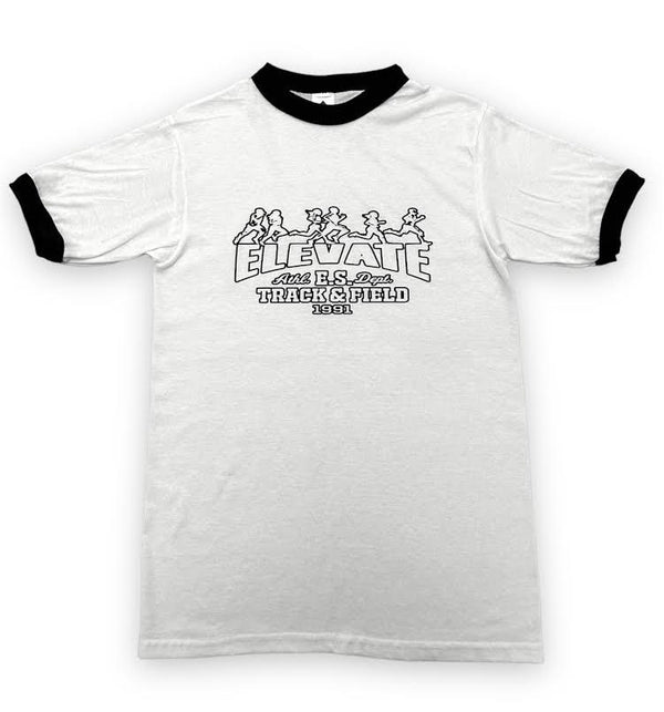 RUNNERS TEE WHITE/BLACK