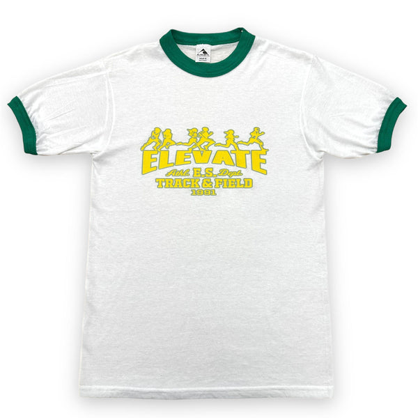 RUNNERS TEE WHITE/GREEN/YELLOW
