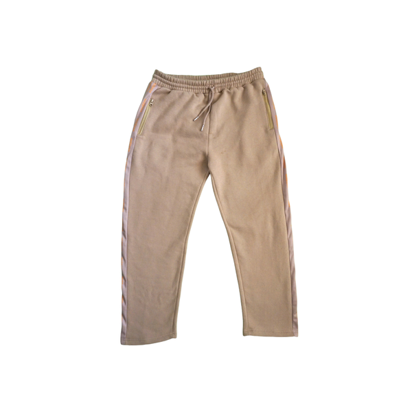 Beige Track Tuxedo Pants